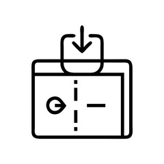 Poster - Simple file upload icon depicting action, digital convenience concept