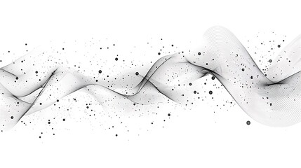 Aufkleber - Abstract Gray Wave Background Minimalist Design Texture
