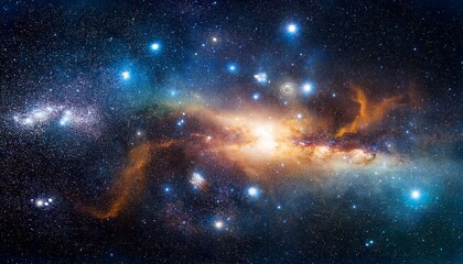 stars and nebula in outer space constellation galaxy in universe cosmos background