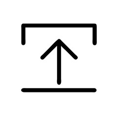 Poster - Swipe-up icon with arrow, digital interaction concept