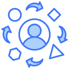 Poster - Adaptability Blue Icon