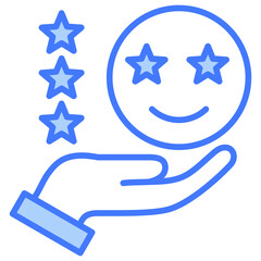 Aufkleber - Satisfaction Blue Icon