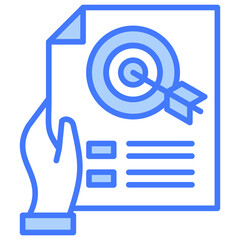 Poster - Goal Blue Icon