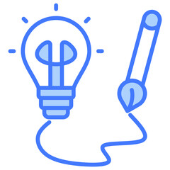 Poster - Creativity Blue Icon