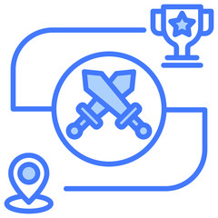 Poster - Challenge Blue Icon