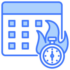 Poster - Deadline Blue Icon