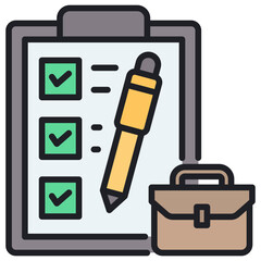 Poster - Task Lineal Color Icon
