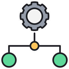 Poster - Subordinate Lineal Color Icon
