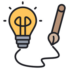 Poster - Creativity Lineal Color Icon