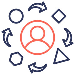 Poster - Adaptability Dual Tone Icon