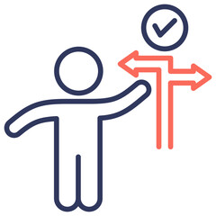 Poster - Decision Making Dual Tone Icon