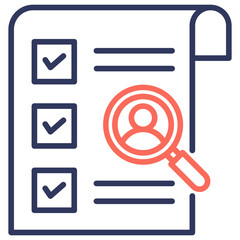 Poster - Evaluation Dual Tone Icon