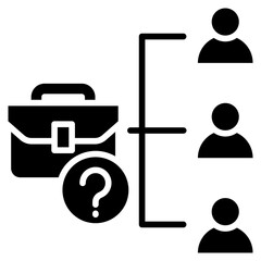 Poster - Job Position Glyph Icon