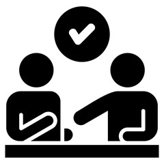 Poster - Negotiation Glyph Icon