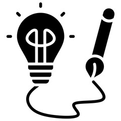 Poster - Creativity Glyph Icon