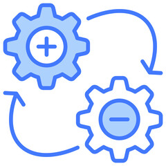 Poster - Change Management Blue Icon