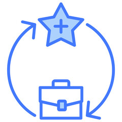 Poster - Talent Cycle Blue Icon