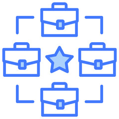 Poster - Integration Blue Icon