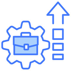 Poster - Development Blue Icon