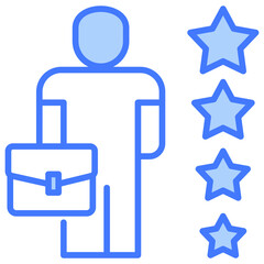 Poster - Skills Blue Icon