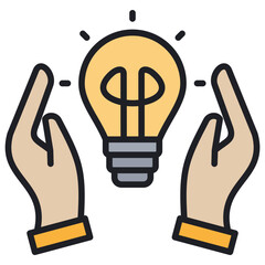 Poster - Idea Lineal Color Icon