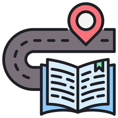 Poster - Learning Journey Lineal Color Icon