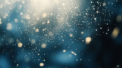 Wall Mural - a gigantic snowflake is present on the window, producing an abstract art winter background that coul