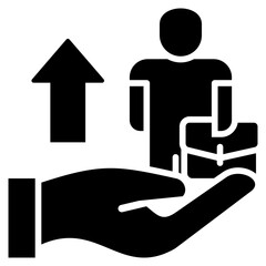 Poster - Support Glyph Icon