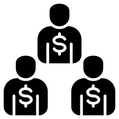 Poster - Human Capital Glyph Icon