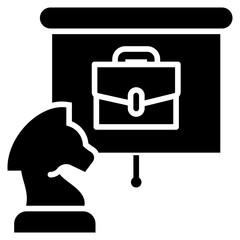 Poster - Strategy Glyph Icon