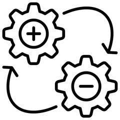 Poster - Change Management Line Icon