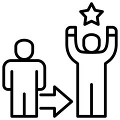 Poster - Succession Planning Line Icon