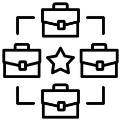 Poster - Integration Line Icon