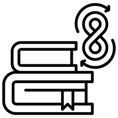 Poster - Lifelong Learning Line Icon