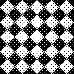 Poster - Monochrome seamless curved star pattern background - black and white abstract vector design from stars