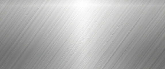 Poster - Subtle brushed silver texture with diagonal lines and soft highlight