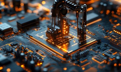 Poster - Advanced Microchip Fabrication: Precision Robotics and Circuitry Integration