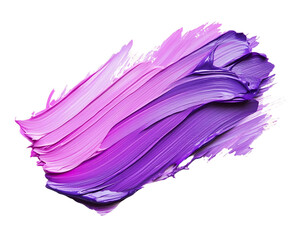 Poster - Vivid Purple and Pink Paint Stroke on Transparent Background, PNG