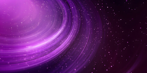 Poster - abstract illustration in space style. purple rays in circular motion. orbit. circle. Wallpaper with motion effect. shining rays