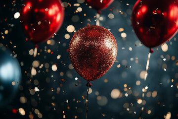 Poster - a festive interior for holiday celebration created with generative ai image