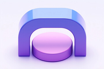 Poster - colorful 3d rendering effect, generative ai image