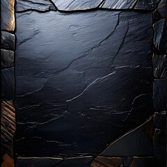 Wall Mural - Dark gray metallic texture with cracked surface creating a unique visual experience and striking industrial design element