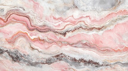 Aufkleber - Stunning pink and gray marble texture creating a dynamic and artistic interplay of colors for modern aesthetics : Generative AI