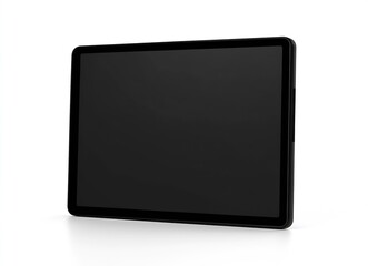 Fototapete - Black tablet device artwork with a blank slate for digital content : Generative AI
