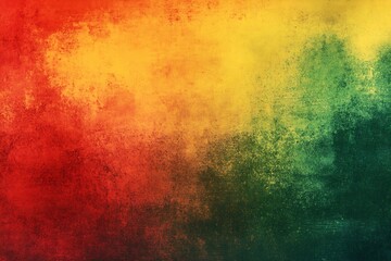 Aufkleber - Bold and textured abstract background featuring warm red yellow and green colors for creative applications : Generative AI