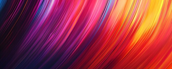 Poster - Vibrant flowing colors creating a dynamic wave pattern with mesmerizing gradients and artistic textures : Generative AI