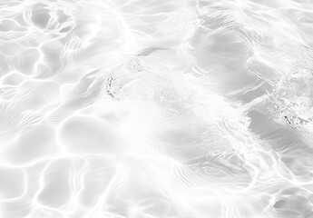 Aufkleber - Stunning Black and White Water Surface with Soft Waves and Bright Highlights : Generative AI