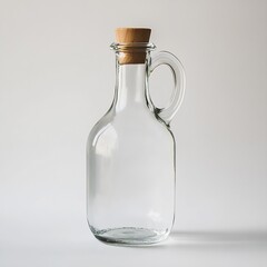 Aufkleber - Chic glass bottle showcasing bright light reflection in stylish home decor : Generative AI