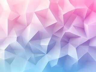 Aufkleber - Colorful geometric background with soft pink blue and purple triangular facets for creative design projects : Generative AI