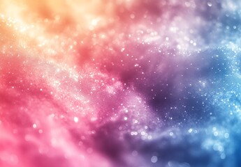 Leinwandbilder - Stunning abstract galaxy background with shimmering stars and colorful cosmic dust particles : Generative AI